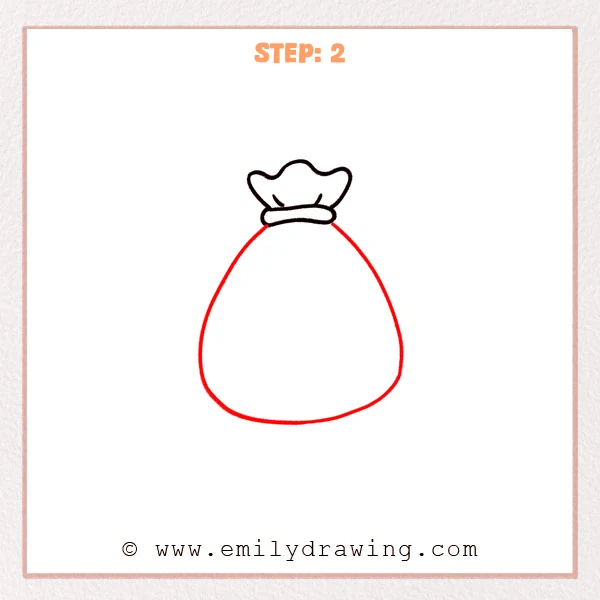 how to draw a cartoon money - Step 2